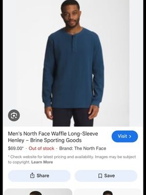 Men’s North Face Henley